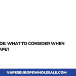 JNR Vapes Guide: Hvad skal man overveje, når man vælger en Vape?